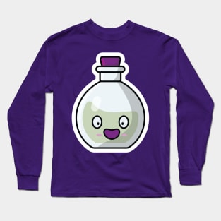 Potion Bottle with Cartoon Character Long Sleeve T-Shirt